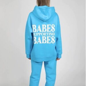 Brunette The Label Babes Supporting Babes Big Sister Hoodie